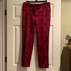 White House black market jacquard pants